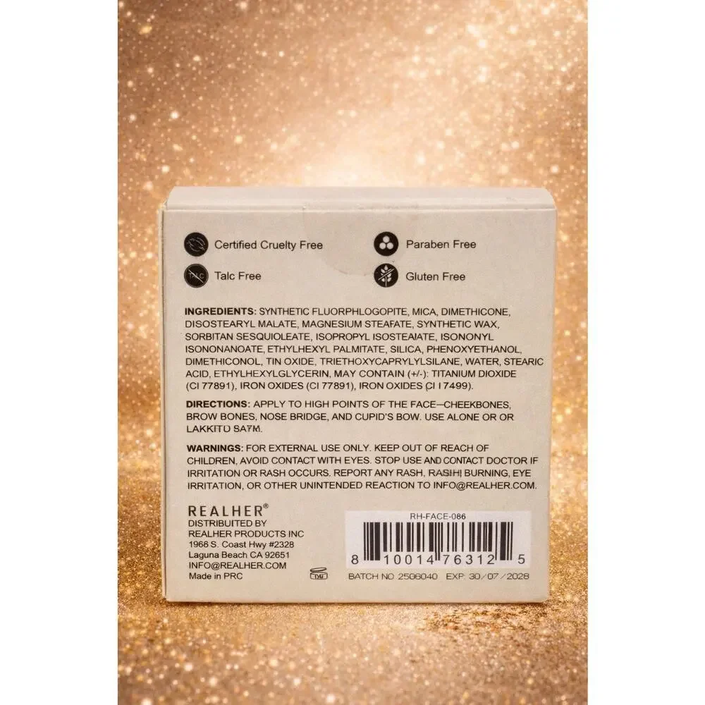 REALHER - Pure Resolve - Highlighter - 4 g/ 0.14 oz - NEW IN BOX - Fast Shipping